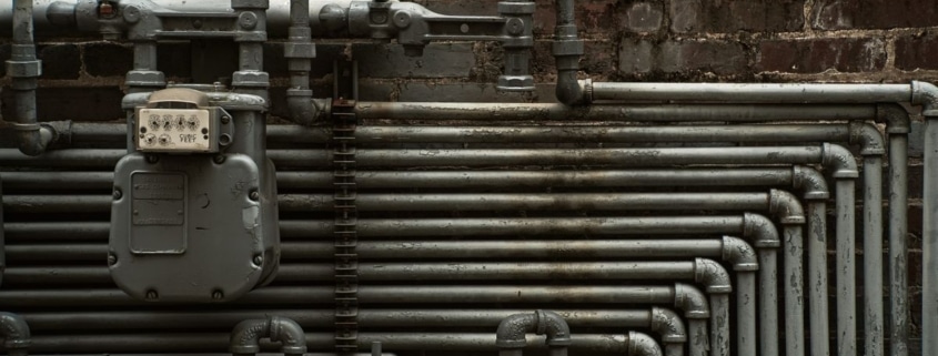 RTO ceramic heat-exchange media and industrial pipework in a regenerative thermal oxidizer